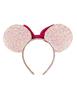 Imagem de Tiara Minnie Disney Brilhante Branca com Rosa - Taimes