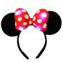 Imagem de Tiara Minnie Mouse Led Laço Vermelho Com Orelhas