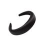 Imagem de Tiaras acolchoadas de cetim xfqwbd para mulheres Hair Hoop Black