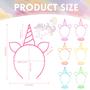 Imagem de Tiaras de Unicórnio Zddaoole - Kit com 24 Unidades para Meninas
