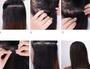 Imagem de Tic Tac Aplique Penteado Pode Usar Prancha Cabelo Preto Liso