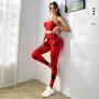 Imagem de Tie Dye Cintura Alta Yoga Agasalho Feminino Fitness Workout Ternos Esportivos Leggings Sutiã Gym