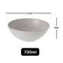 Imagem de Tigela bowl 700ml salada petiscos  Cinza Petra