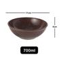 Imagem de Tigela bowl 700ml salada petiscos Marrom Escuro 17cm