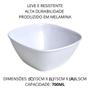 Imagem de Tigela Bowl 760ml Petiscos Sobremesa Quadrada Em Melamina