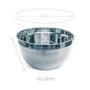 Imagem de Tigela Bowl Aço Inox 28cm Fundo Multiuso Profissional Cozinha Completa Chef Gourmet KeHome