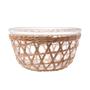 Imagem de Tigela Bowl de Vidro com Capa de Fibra Natural Sizal 24x14cm Wolff