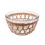Imagem de Tigela Bowl de Vidro com Capa de Fibra Natural Sizal 24x14cm Wolff