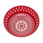 Imagem de Tigela Cerâmica Oxford Floreal Renda Vermelho 600ml