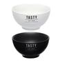 Imagem de Tigela cumbuca / bowl de porcelana branco ou preto manhattan para alimentos de cozinha