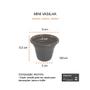 Imagem de Tigela Cumbuca Vasilha Mini Pote Preto 120ml Bar Petiscos 10un