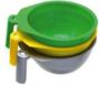Imagem de Tigela Graduada Cores Sortidas Com Suporte De Pincel 300ml - 06 Unidades