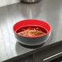 Imagem de Tigela Redonda Melamina Bowl Estilo Oriental Cozinha Pote Plástico Resistente Sopeira Sopa Caldos Saladeira Rodízio 16cm