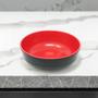Imagem de Tigela Redonda Melamina Bowl Estilo Oriental Cozinha Pote Plástico Resistente Sopeira Sopa Caldos Saladeira Rodízio 16cm