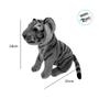 Imagem de Tigre de Pelúcia - Branco - 18cm - 1 unidade - Rizzo