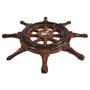Timão Roda Leme Navio Decorativa Enfeite Parede Resina 31cm - M3 Decoração Imagem de Timão Roda Leme Navio Decorativa Enfeite Parede Resina 31cm