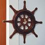 Timão Roda Leme Navio Decorativa Enfeite Parede Resina 31cm - M3 Decoração Imagem de Timão Roda Leme Navio Decorativa Enfeite Parede Resina 31cm