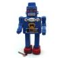 Imagem de Tin Toy Vintage Retro Robot Wind Up Clockwork 13x9x23cm azul