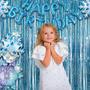 Imagem de Tinsel Curtain Party Backdrop GREATRIL Blue, pacote com 2