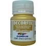 Imagem de Tinta Acrílica Decorfix Metálica 37ML Ouro - Pacote com 6 Unidades