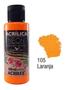 Imagem de Tinta Acrílica Fosca Neon Laranja 60ml - Acrilex 039600105