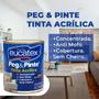 Imagem de Tinta Acrilica Peg & Pinte 3,6l Anti Mofo Concentrada Kit 2 unid branco neve 