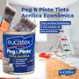 Imagem de Tinta Acrilica Peg & Pinte 3,6l Anti Mofo Concentrada Kit 2 unid branco neve 