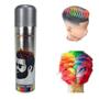 Imagem de Tinta De Cabelo Spray 250 ml Temporária Cor Prata Festa Carnaval