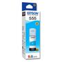 Imagem de Tinta Epson Ciano 555 T555220 T555220AL T555 Original para Ecotank L8160 L8180 L 8160 L 8180 Refil de 70ml