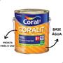 Imagem de Tinta Esmalte Base Água Coralit  Preto Fosco  3,6l - Coral