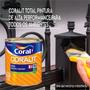 Imagem de Tinta Esmalte Coralit Total Agua Madeira E Metais 3,6l  Branco Acetinado