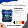 Imagem de Tinta Esmalte Madeira Metal PVC Alumínio Base Água Brilhante Acqua 3,6L Eucatex - Branco