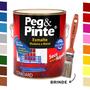 Imagem de Tinta Esmalte Peg e Pinte para Ferro e Metal 900ml + Pincel