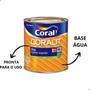 Imagem de Tinta Esmalte Sintético Base Água Coralit Total Branco Fosco  900ml -  Coral