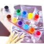 Imagem de Tinta guache com 6 cores material para pintura papelaria criativa