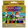 Imagem de Tinta Plástica Plastic Paint 20ml/23g com 6 cores - ACRILEX