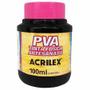 Imagem de Tinta pva Acrilex fosca preto 520 100ml