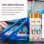 Imagem de Tinta Spray Metálica Pinta Artesanatos Decorações 400ml Kit C/ 6