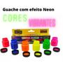 Imagem de Tinta Tempera Guache Neon 6 Potes 6 cores Com 15 ml Acrilex