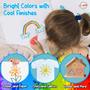 Imagem de Tintas para Tecido 3D Puff Paint Playkidiz - Kit com 12 Unidades (3+)