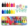Imagem de Tintas para Tecido 3D Puff Paint Playkidiz - Kit com 12 Unidades (3+)