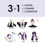 Imagem de Tintura para cabelo Keracolor Clenditioner PURPLE 350mL Semi Permanente