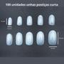 Imagem de Tips profissional unha quadrada realista curta nail design