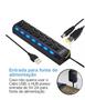 Imagem de Tira De Extensão De Hub Usb 3.0 7 Portas Com Interruptor Seletor Pc Externo Hd Pendrive