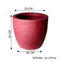 Imagem de Título: Kit 2 Vasos de Planta P e M, Polietileno Resistente para Ambiente Externo com Proteção UV
