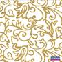Imagem de Tnt Estampado Arabesco Dourado/ Glitter Branco 1179C