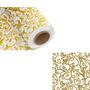 Imagem de Tnt Estampado - Arabesco Dourado Glitter Branco Ref.1179C