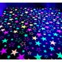 Imagem de Tnt Estampado Estrela Neon 5,00m X 1,40m Brilha Na Luz Negra