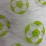 Imagem de Tnt Estampado - Fundo Branco com Bolas De Futebol Verdes SF