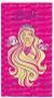Imagem de Toalha Aveludada Barbie Reino dos Penteados 70cm x 1,40m - Lepper